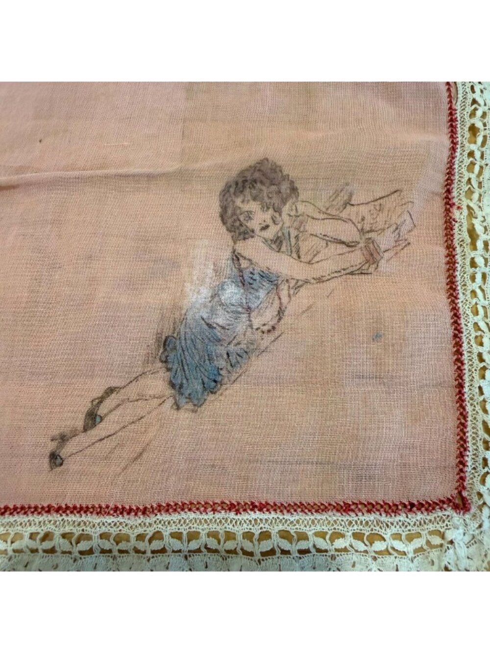 Set Of 5 Vintage Embroidered Cotton Handkerchiefs Floral Designs - Picture 4 of 10